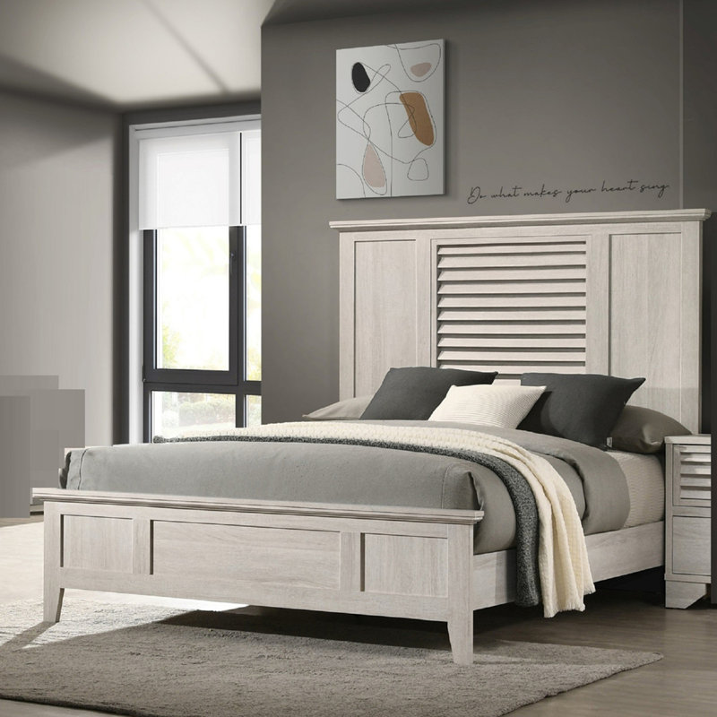 Contemporary Style Bed, King