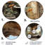 «Bathroom Bathroom Vintage Tiles IV - Humour», art rond en métal-288551
