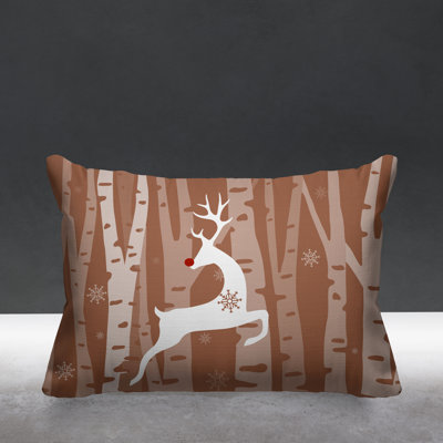 Outdoor Reversible Throw Pillow