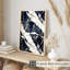 «Abstract Geode Black», reproduction d'art moderne sans cadre-678492526