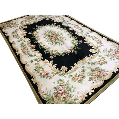 Hand-Knotted High-Quality Gray Area Rug