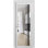 Porte française pleine prémontée 42 x 96 pouces Lucia 2566 Blanc Soie Verre clair Panneau simple Cadre Moulures Poignée Salle de bain Chambre Portes robustes