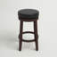 Tabouret rembourré pivotant avec structure en bois massif Baylis-44944665-19293858