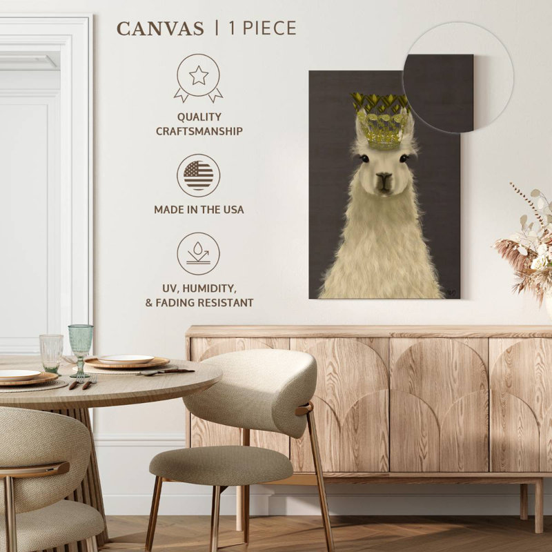 Brampt Llama Queen, 24" H x 16" W