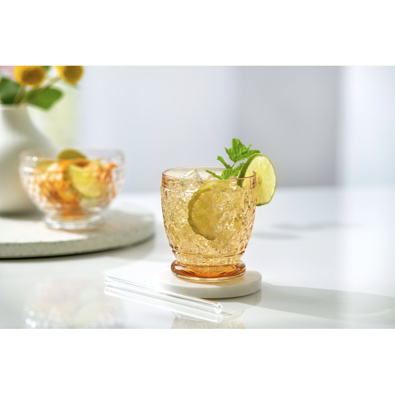 Villeroy & Boch Boston Pearl Tumbler, 11 oz, Crystal Glass Tumbler for Hot and Cold Drinks, Made in Germany, Dishwasher-Safe