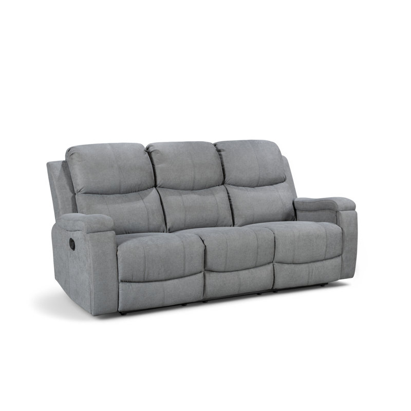 Reclining Sofa, Dark Grey, 3