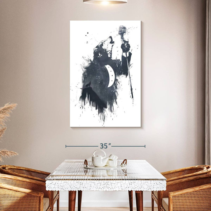 Brampt Wolf Song I, 48" H x 32" W