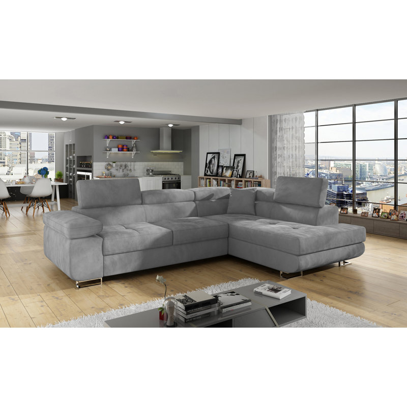 Espiye 3 Seater Velvet Sofa Bed