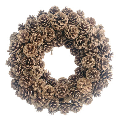 Handcrafted Dried Pinecones 18'' Wreath