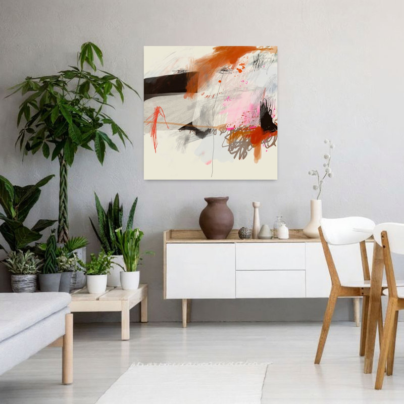 Souhaitez-vous danser? Art contemporain abstrait, H 36 po x l 36 po