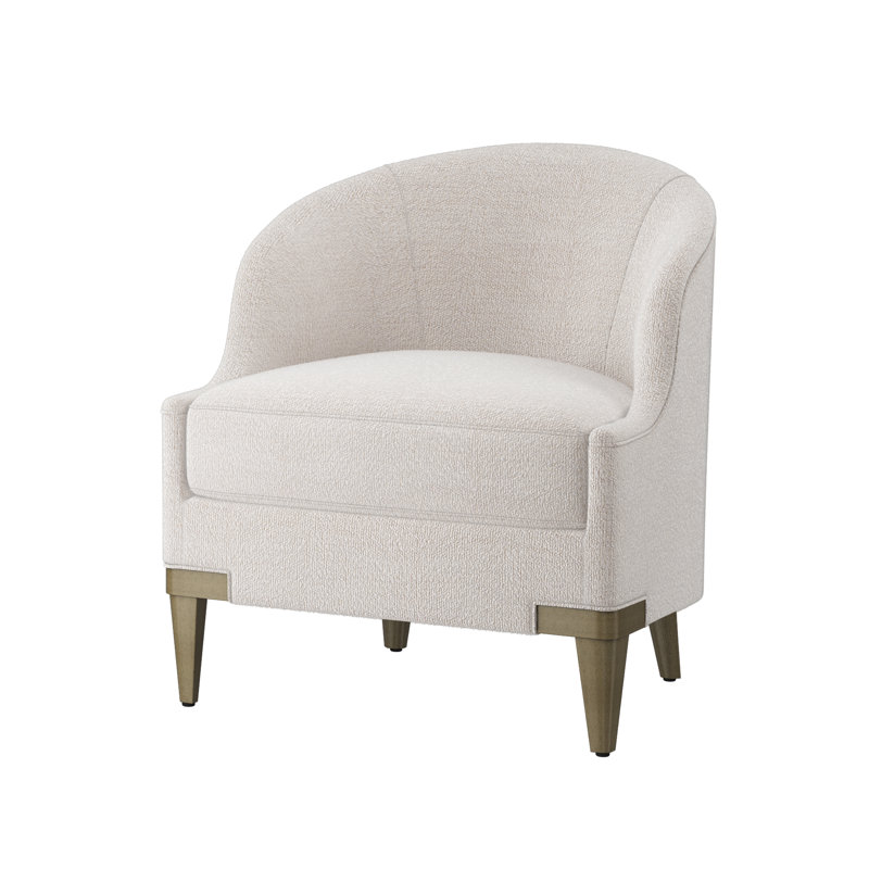 Fauteuil demi-tonneau Lafayette, Merino Pearl (tissu performance) 1360-91, Dune