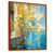 Toile avec cadre flottant brun