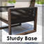 Chaises en bois et osier avec coussins-108791192