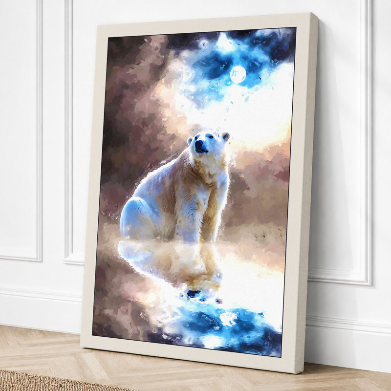 Cosmic Bear Modern - Print, 30x20 - 76.2 x 50.8 cm, Cream Border