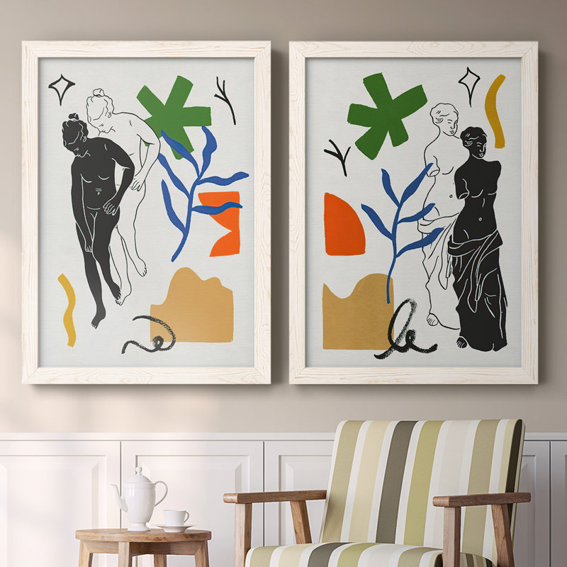 Toile encadrée Starry Venus III-Premium - prête à être accrochée, Blanc, H 27,5 po x l 75 po x P 1,5 po