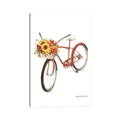 Fall Bike by Bluebird Barn - Wrapped Canvas Painting