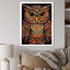 Sagesse brune et jaune sur toile