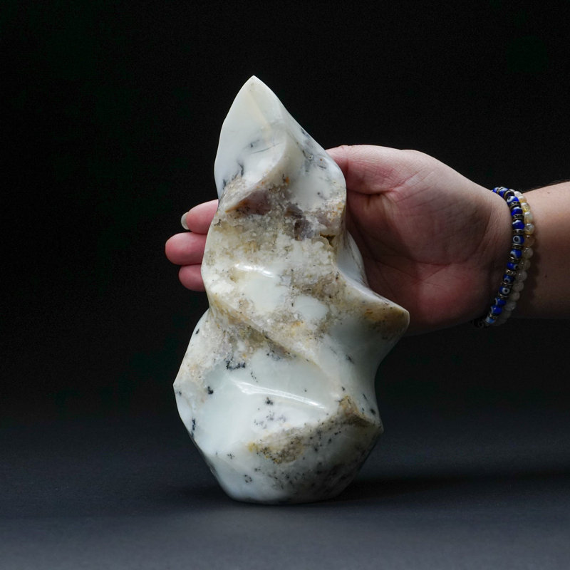 Dendritic Quartz Agate Flame Freeform from Madagascar (3.5 Lbs)