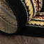 Tapis noir à motif floral Gossard-21292421
