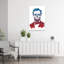 Patriotic Lincoln Skull Contemporary Wall Art Print 1 Piece Wrapped Canvas Wall Art-386761499