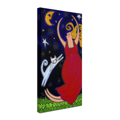 Berkley «Big Diva Moonlight Goddess Dancing», reproduction sur toile tendue