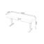Bureau rectangulaire en bois manufacturé + acier au carbone avec 3 tiroirs-108511981-108511983