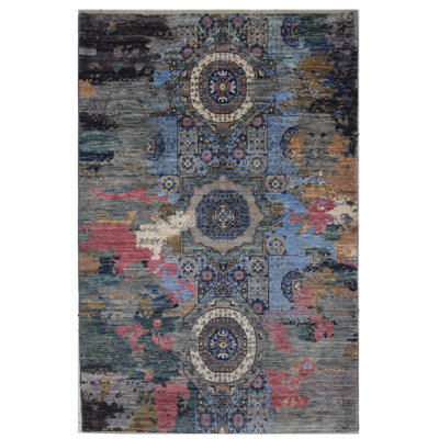 One-of-a-Kind 3'11" X 5'11" Hand Knotted Area Rug
