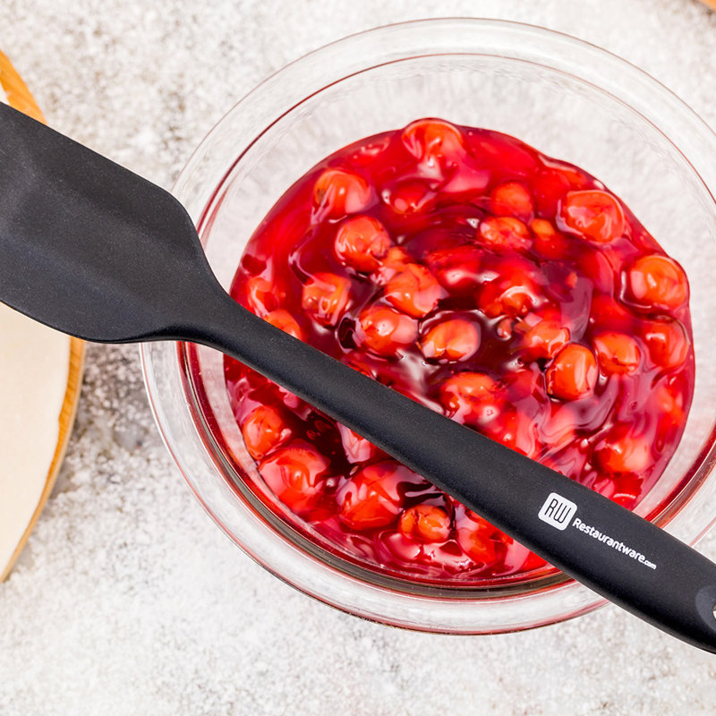 Spatule en silicone pour restaurant, Noir