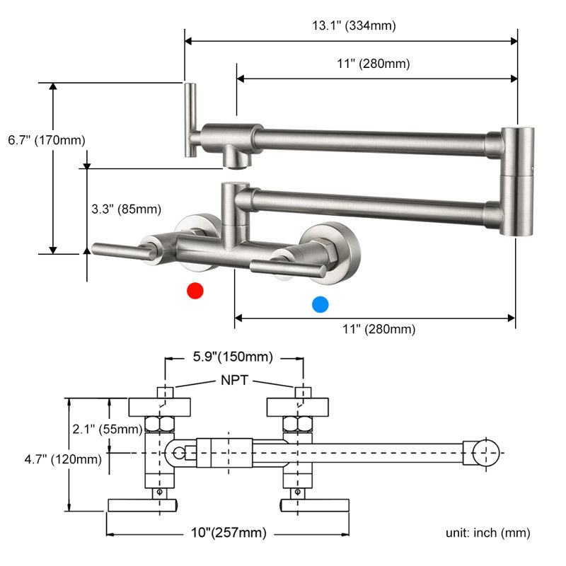 WOWOW Touch Kitchen Faucet, Brushed Nickel