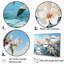 «White Plumeria Harmony By The Sea II», ensemble d'art mural en toile Plumeria-107750475-107750476