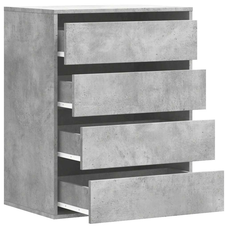Staika Rectangle Accent Chest, Concrete Grey, 76cm H x 60cm W x 41cm D