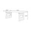 Bureaux rectangulaires bruns en bois massif-108738924