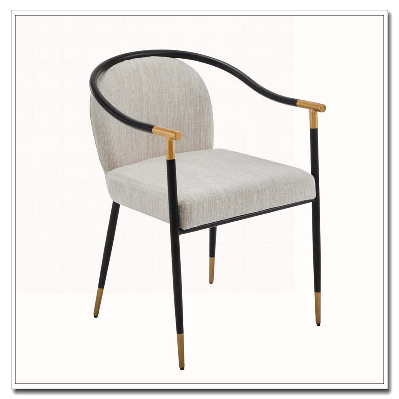 Chaise rembourrée, Beige