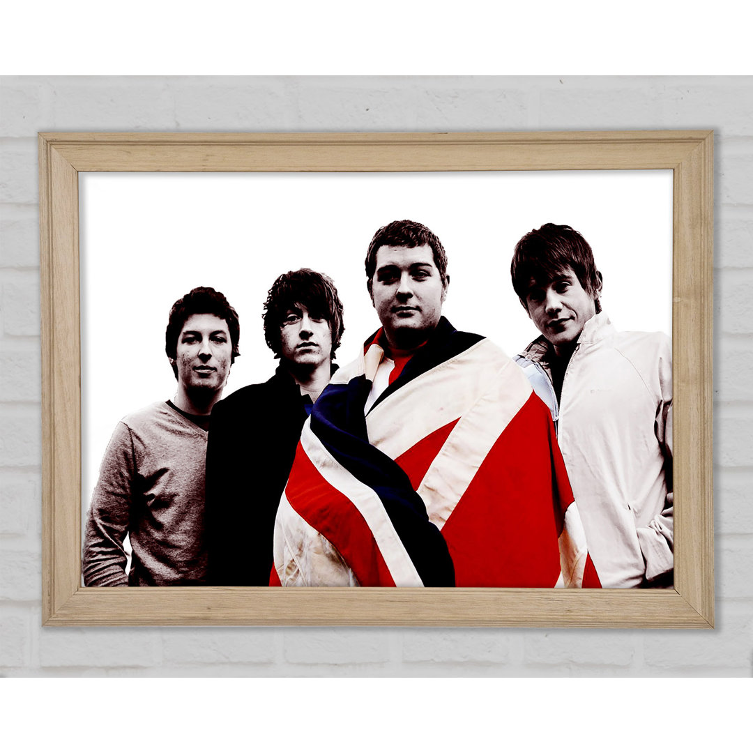 Arctic Monkeys Britische Flagge B N W - Druck