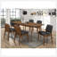 Ensemble de 2 pièces de style Mid-Century moderne en similicuir noir