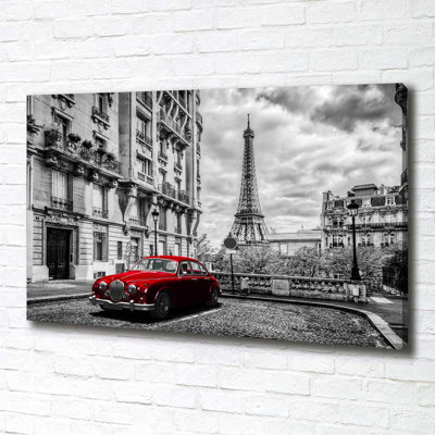 Red Limousine - Wrapped Canvas Print