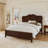 Annalia Mid-Century Modern Solid Wood Bed With Headboard-180725035-170945254