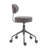 Pneumatic Swivel Rolling Stool Chair with Backrest 503 KAI-1721655224