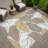 Machine Washable Indoor/Outdoor Bourkelands ACN2348 Botanical Rug-1664108661