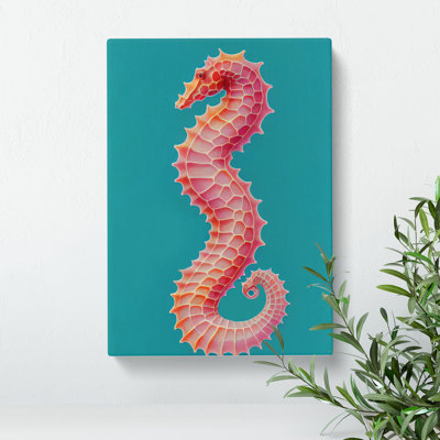 XC1022-3699X Profile Of A Seahorse No.1 - Wrapped Canvas Print