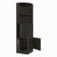 Armoire de bar d'angle, support en verre, armoire à double porte, huit supports à vin intégrés-1851056258