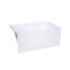 Baignoire d'angle Voltaire 54 x 30 avec jupe et bonde à droite, en blanc lustré et accoudoir intégré-34139854-98176458