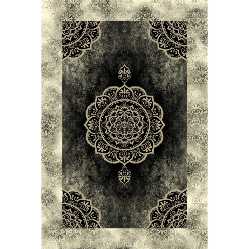 Antibacterial Hall Carpet, 3.3 x 9.8 ft, 100% Polyester, 650 g/m² | Non-Slip PVC Underside, 0.3 in Pile Height | Woven with 3D Digital Printing, Machine Washable, Durable & Stylish for Home Decor