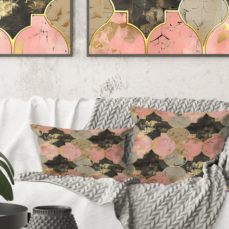 Coussin Quatrefoil Glam III - Glam, H 18 po x l 18 po