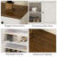 Buffet 47,2 "à 3 tiroirs, crédence avec armoires de rangement