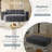 Lozena 79'' Convertible Corduroy Sleeper Sofa Bed, 15'' Thick Full-Size Compression Mattress Couch-495358129