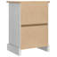 45cm W Solid Wood Bedside Table