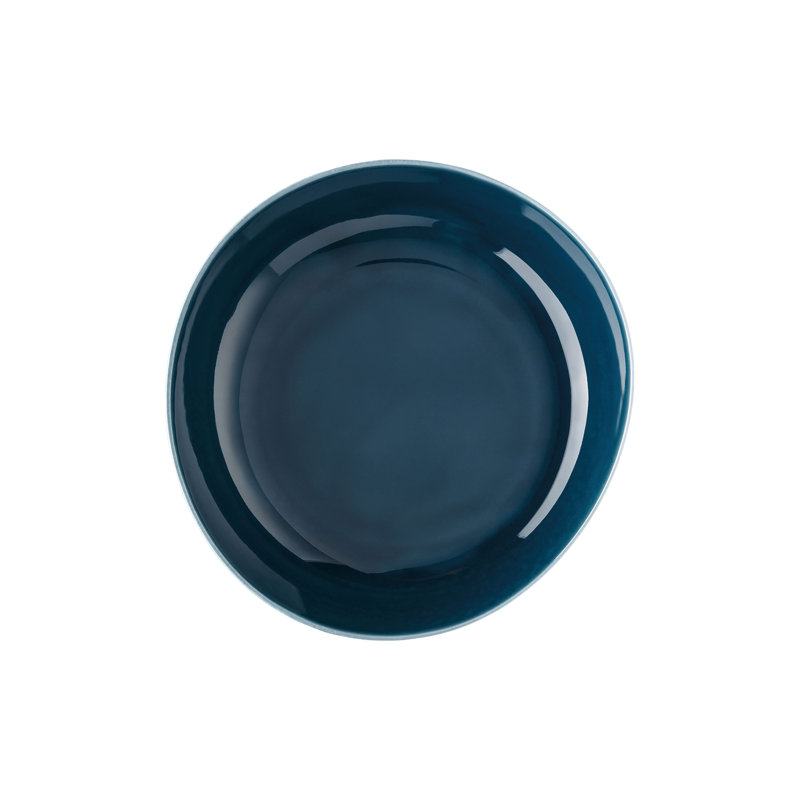 Junto Handmade Porcelain Soup Bowl, Ocean Blue