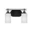 Barre d'éclairage de salle de bain 2 lumières Roderik avec verre matriciel de 4 po-1771663182-1771663180