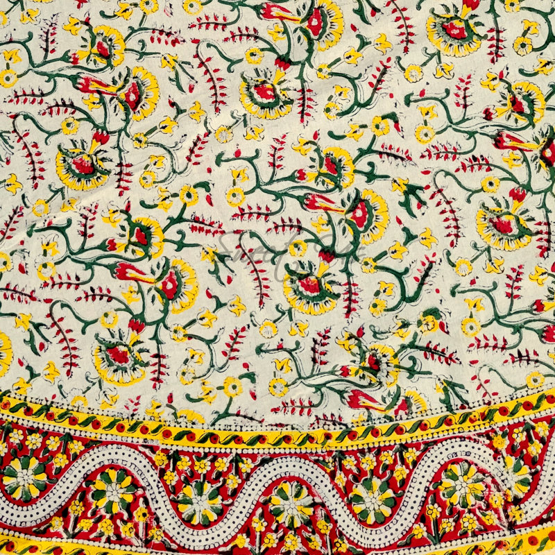 Nappe Block, Jaune / rouge